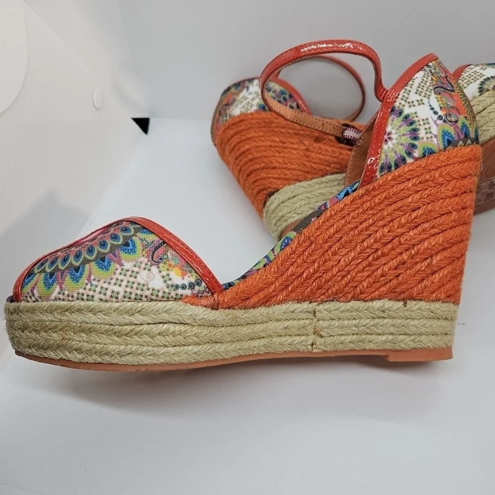 Desigual Lara Rustic Wedges espadrille sandals EU 40 US 9